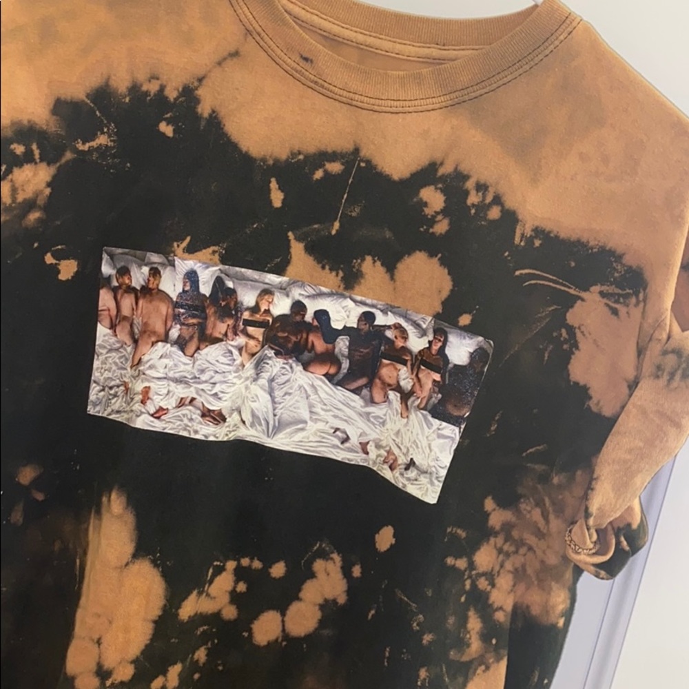 bleached Kanye cover tee